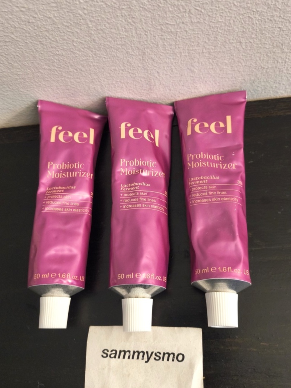 Feel Beauty Probiotic Moisturizer Full Size 1.6 oz Sealed, Hydrating Cream x3